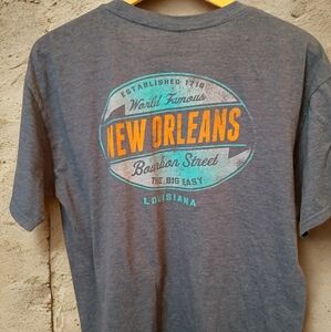 Men's Gray New Orleans Graphic Tee